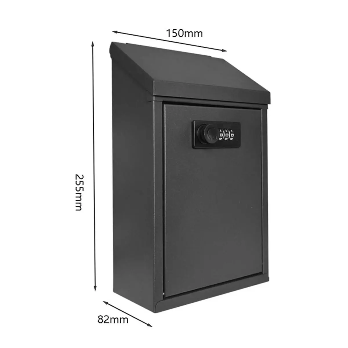 aasales-メタル製ロック式郵便受け-壁掛け式吊り下げ型郵便受け-ロック付き屋外用郵便ボックス-家庭用投票箱＆鍵投函ボックス