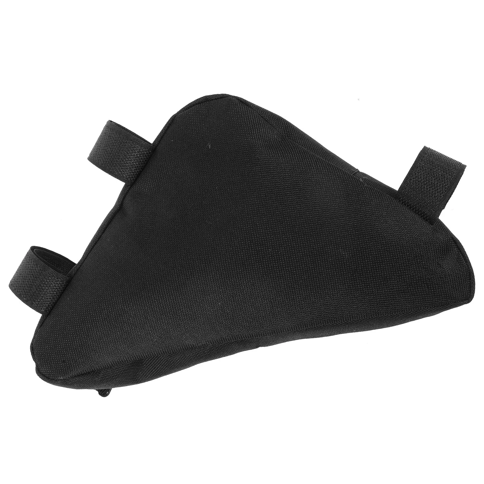 

Top Tube Bag Bike Frame Pouch Large Zipper Opening Moderate Size No Leg Rub Design 3 Strap Mount Bike Storage Bag Cycling Tool