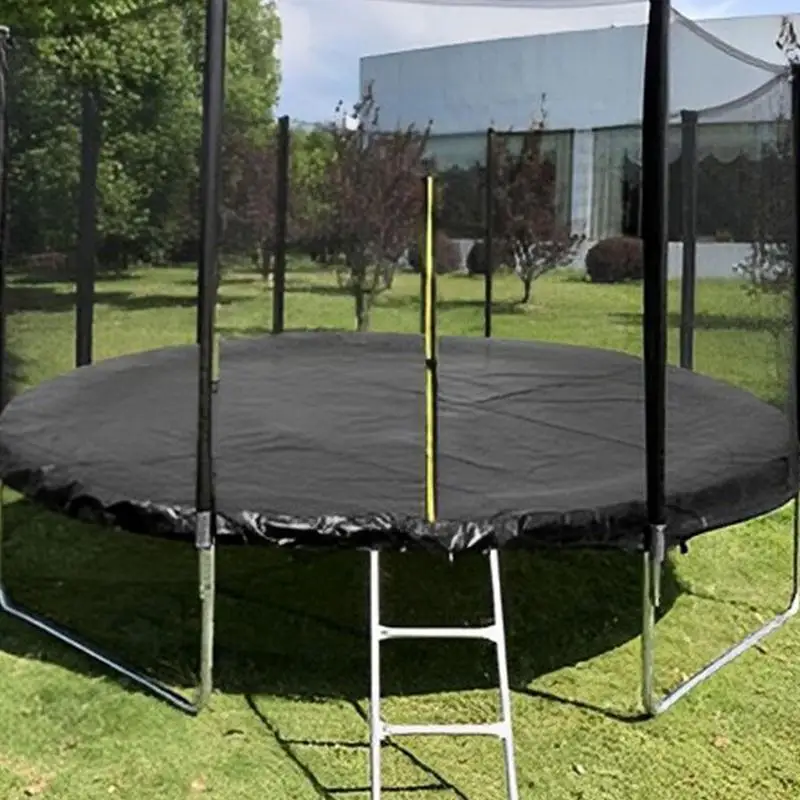 244/305/366/396 CM Round Trampoline Dustproof Rain Cloth Cover Waterproof Wear-resistant Outdoor Trampoline Protective Cover