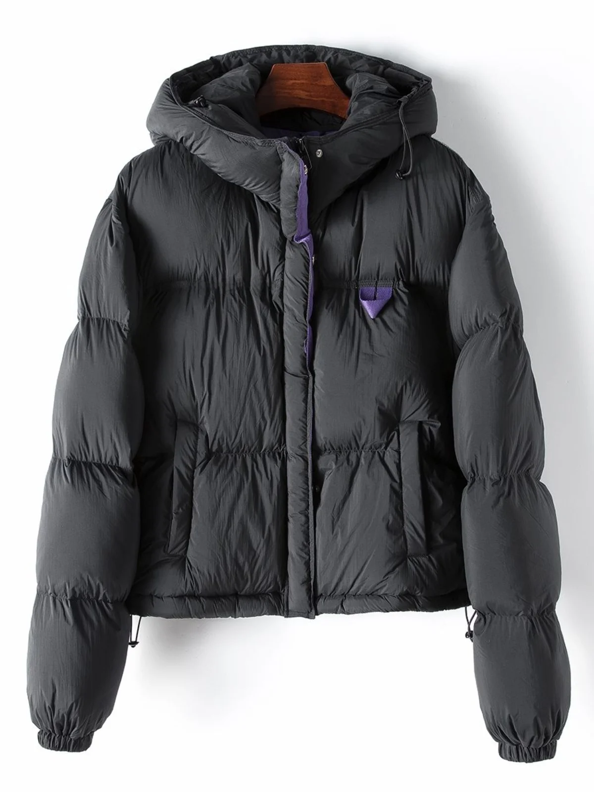 

Winter New Sle 90 White Du down Jaet Women's Casual Hooded Coat Warmth ular Loose Bread Sle Outerwear