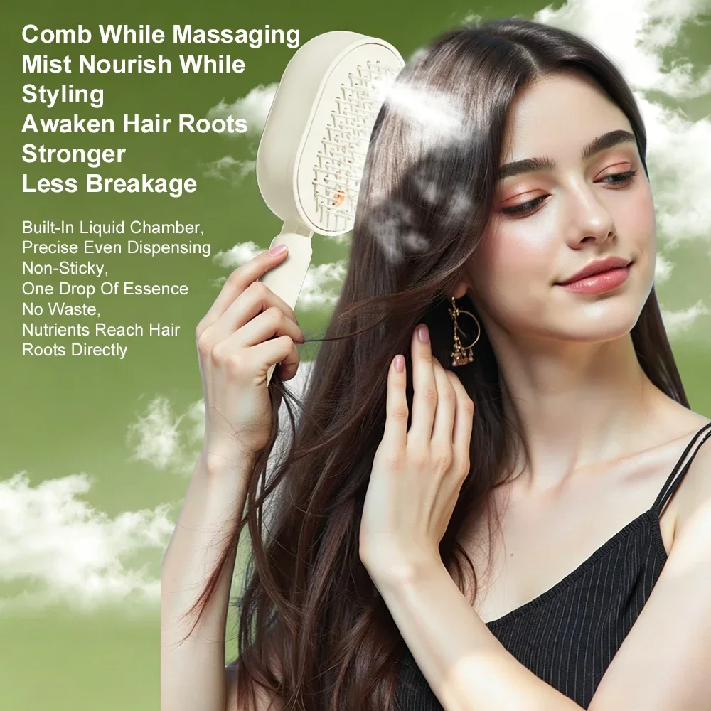 

Massage Comb Hair Care Spray Vibration Scalp Massage Hairbrush Head Massager Hair Sprayer Atomizing Brush Hair Oil Applicator