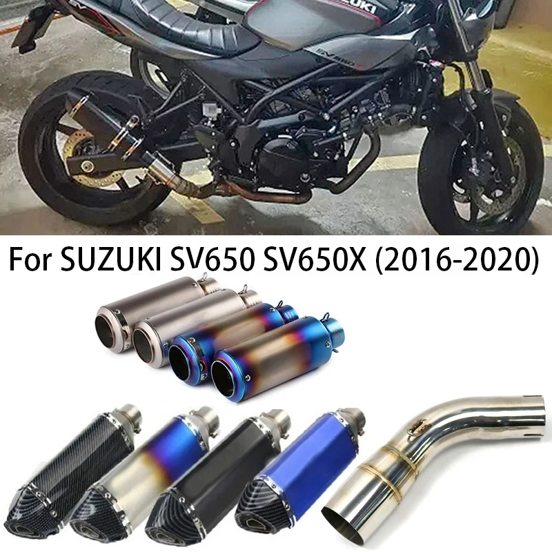 

Модифицированная выхлопная труба для Мотоцикла SUZUKI SV650 SV650X SV650S SV 650 2003-2015 51 мм