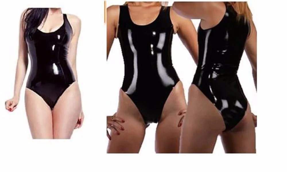 

100% Latex Fetish Rubber Gummi Leotard Mould Body Swimsuit Black Bodysuit