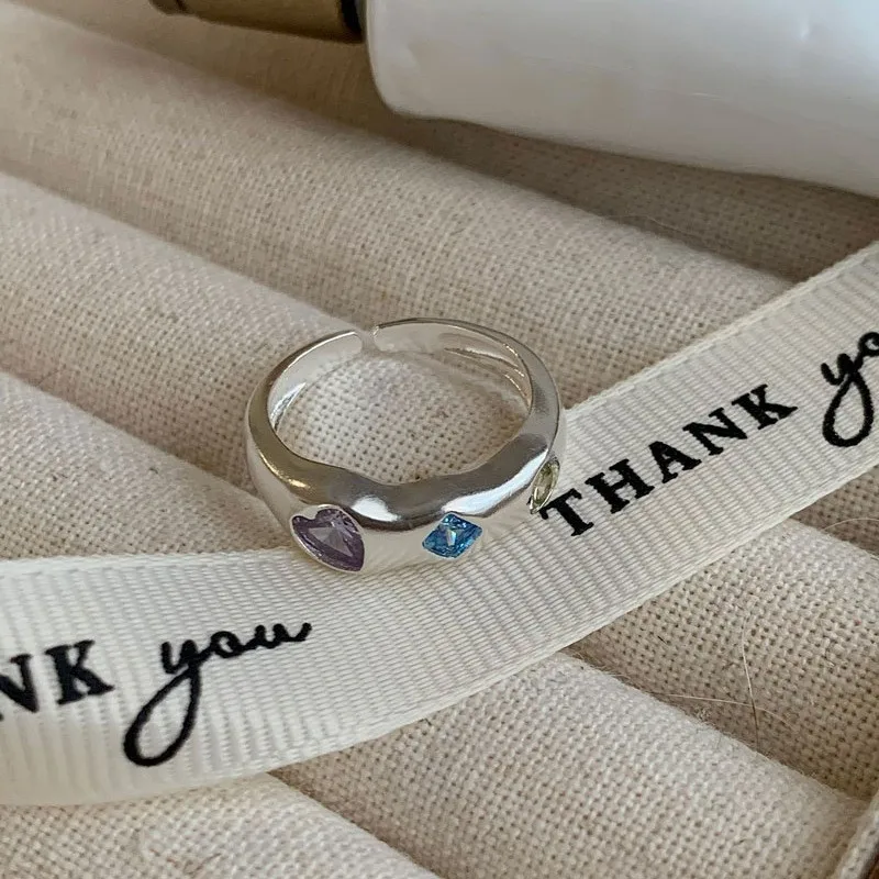 PANJBJ 925 Sterling Silber Perle Unregelmäßigen Ring für Frauen Shell Überlappende Hohl Süße Design Schmuck Geschenk Dropshipping – Detail 26