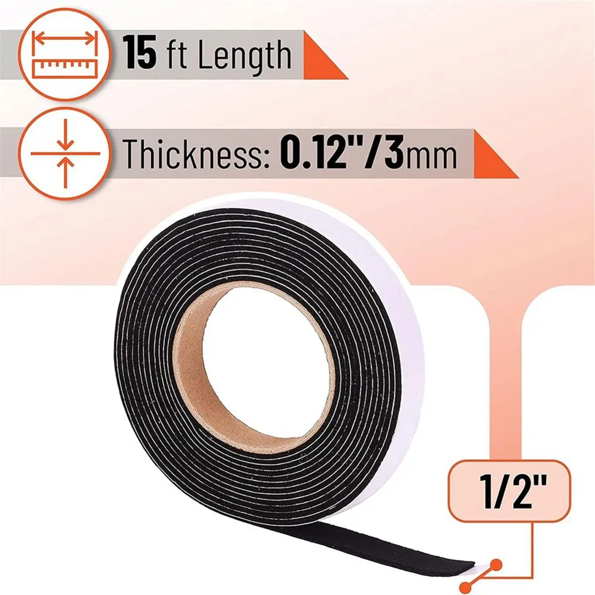 PROMOTION~ 15 Feet Grill Seal Gasket, Smoker Felt Gasket Accessories - High-Temp Seal Material, Keep Heat Locked. Works