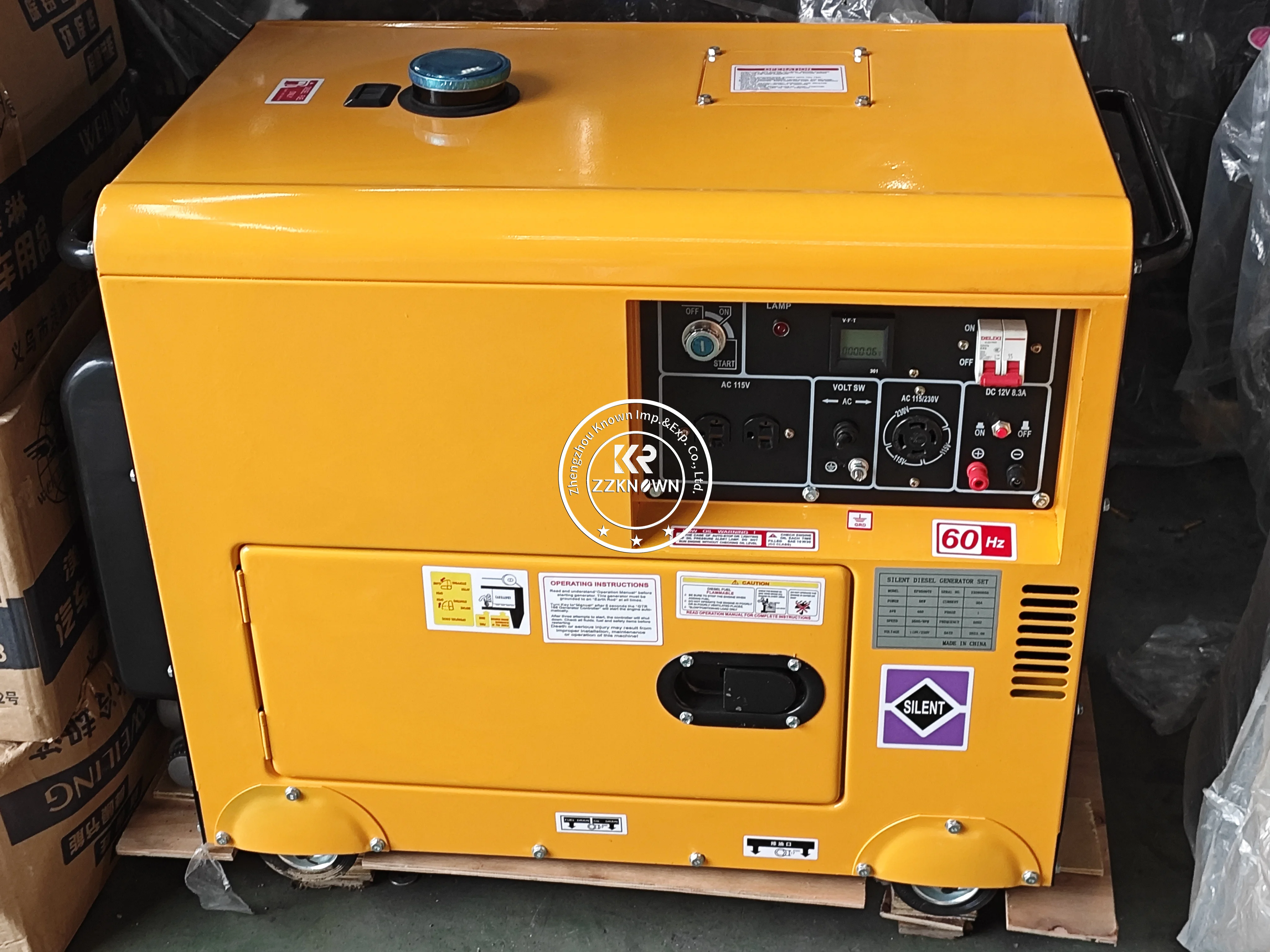 Portable Silent Diesel Generator Durable Industrial Power Generator Emergency Backup Generator for Outdoor Use