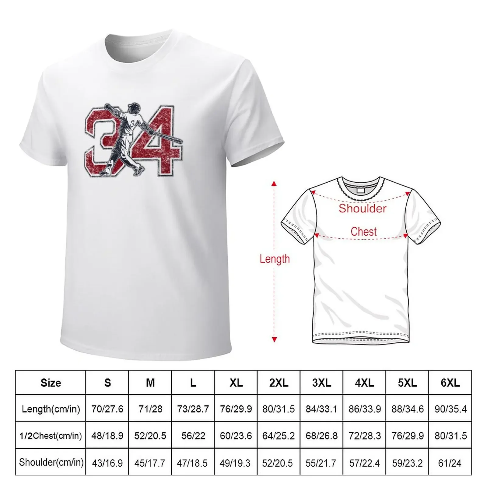 34 - Big Papi (vintage) T-Shirt sports fans korean fashion quick-drying plus sizes mens workout shirts