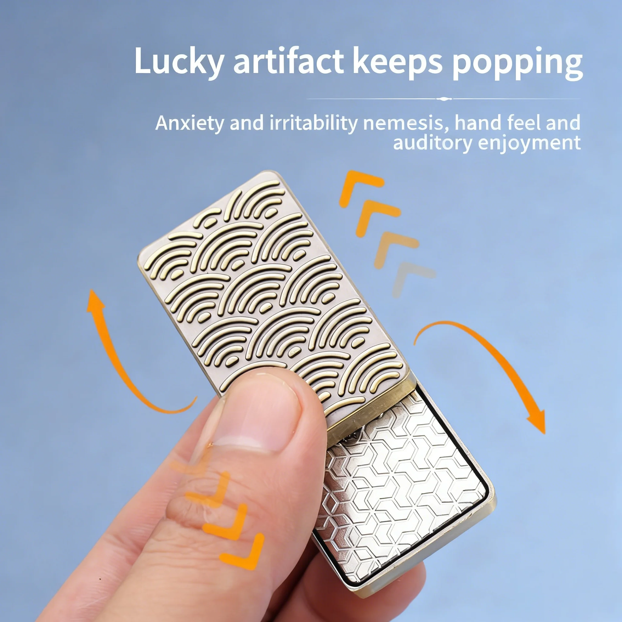 1 قطعة سبائك Edc دفع بطاقة شجرة عيد الميلاد غير محدود المعادن جيروسكوب ببصمة الإصبع الدوار لعبة مكافحة الضغط #4