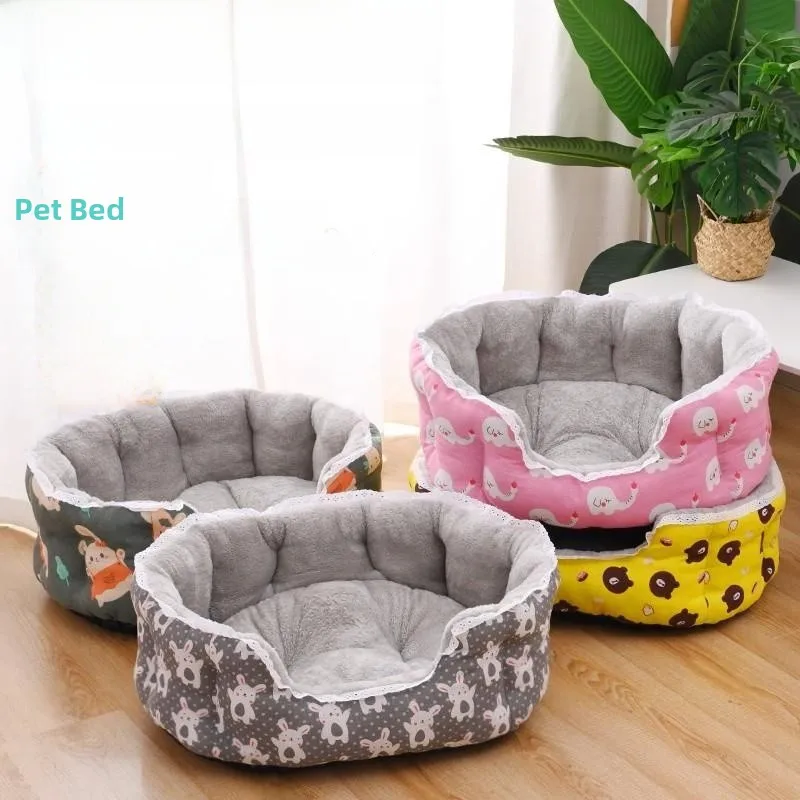 

Soft Windproof High Fence Dog Bed Four Seasons Universal Pet Couch Warm Winter Dog Nest And Dog Bed Mat for Home Use