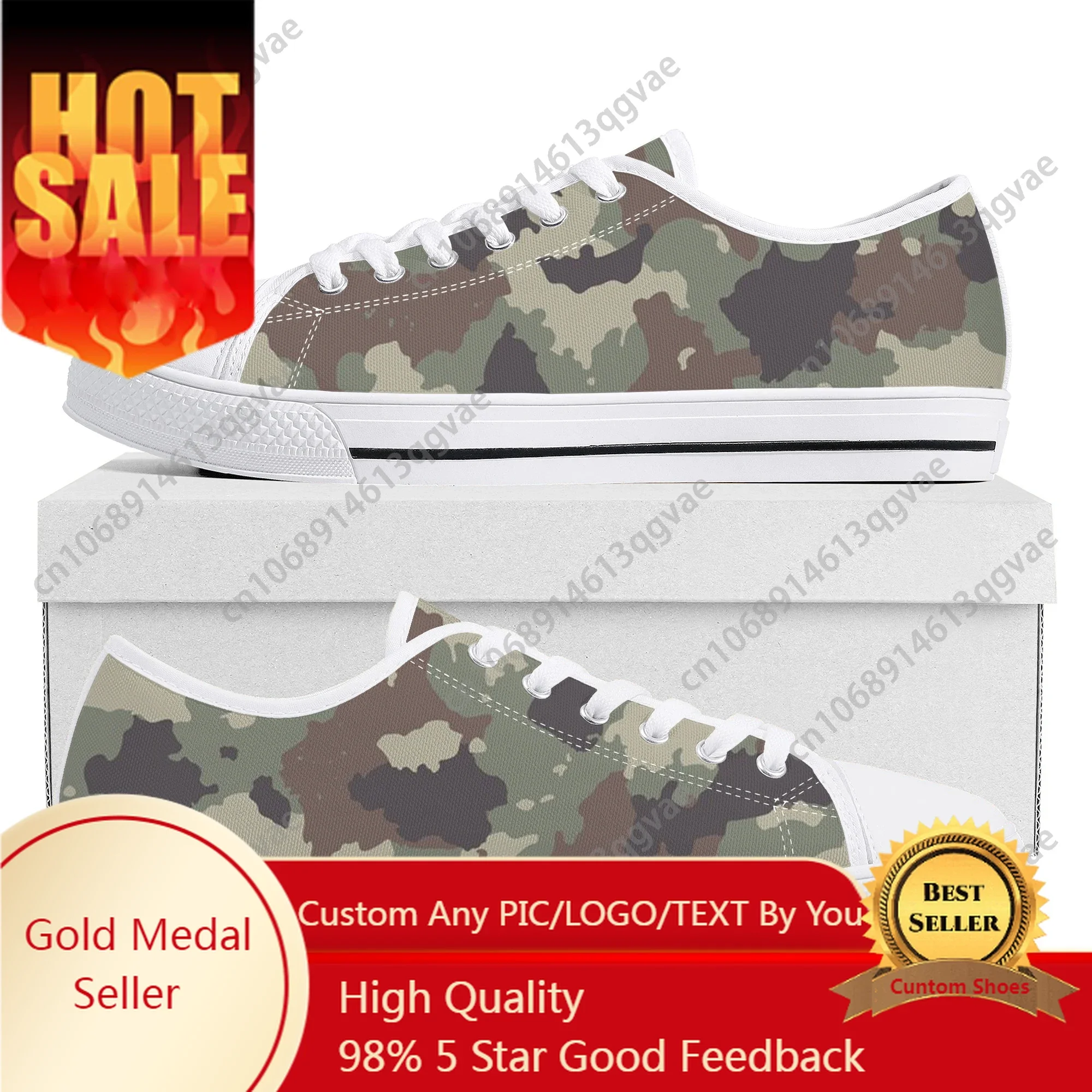 

Camo Navy Low Top High Quality Sneakers Mens Womens Teenager Canvas Sneaker Camo Seamless Casual Couple Shoes Custom Shoe