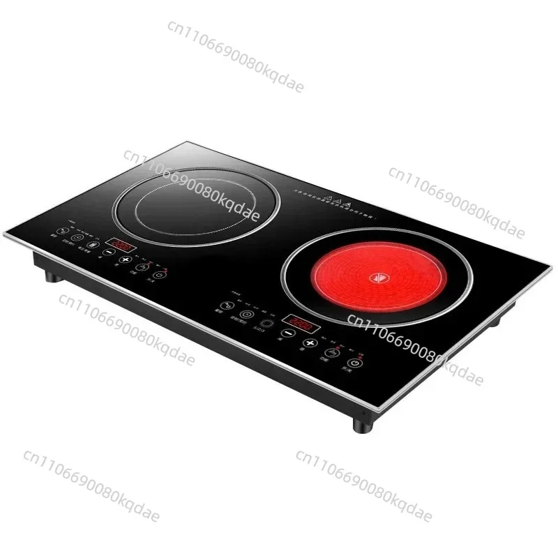 Embedded Cooking‑Heating Unit, Dual‑Burner With Induction & Ceramic Heating, Multi‑Purpose Kitchen Accessory