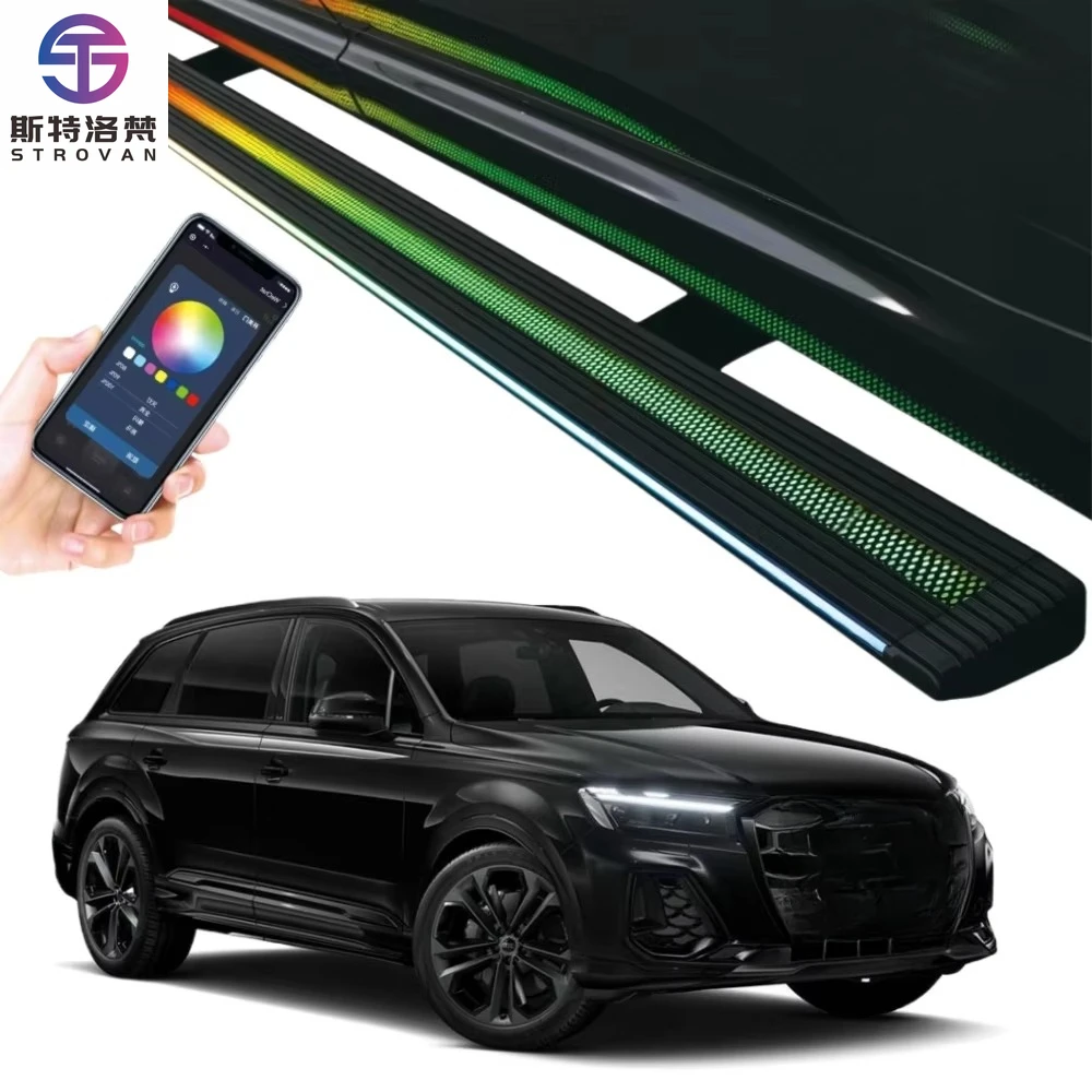 

STLF CLRAK 2018 Q7 Electric Automatic Retracting Side Foot Step Bar Power Running Boards for 2015 Q7 S Line