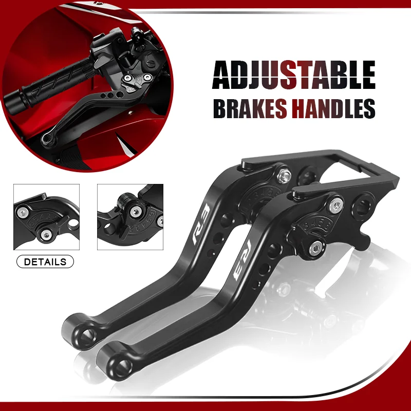 

NEW Brake Lever For R3 2015-2024 R25 2015-2024 R15 V3 2017-2024 Motorcycle Adjustable CNC Brake Clutch Lever Handle r3 r25 r15