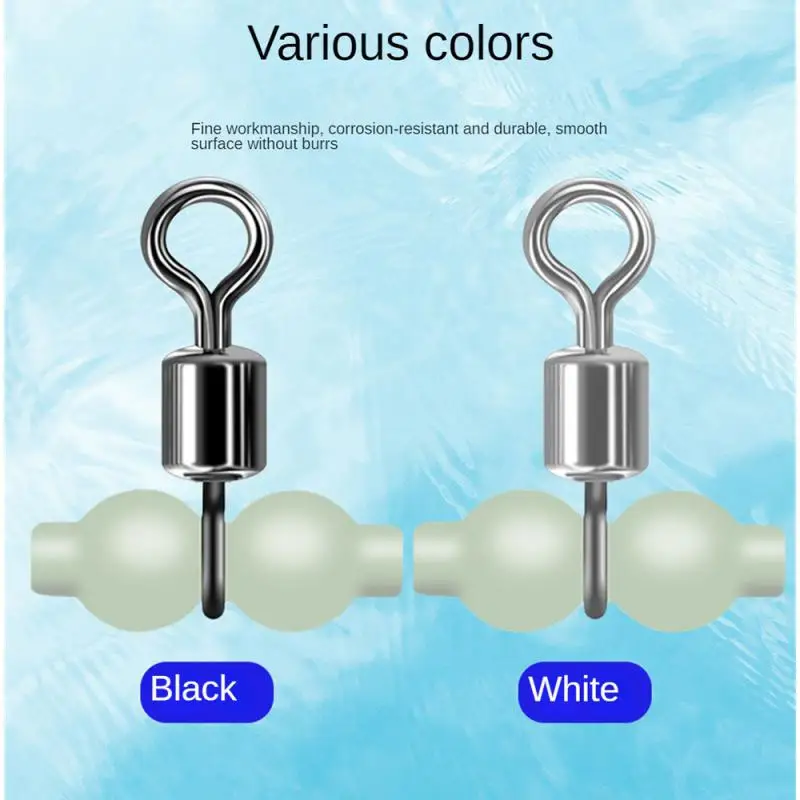 1 unids lote conector pesca nocturna pesca en el mar de agua dulce giratorios luminosos pesca conector giratorio aparejos de mar gancho