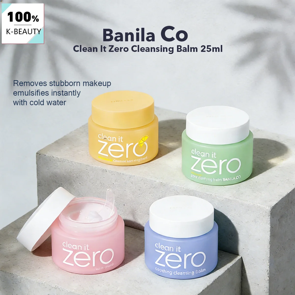 Banila CO Clean It Zero Cleansing Balm 25ml, Aplicación Suave como la Seda, Acabado No Grasoso, Cosmético Coreano, K-Beauty, Maquillaje Coreano