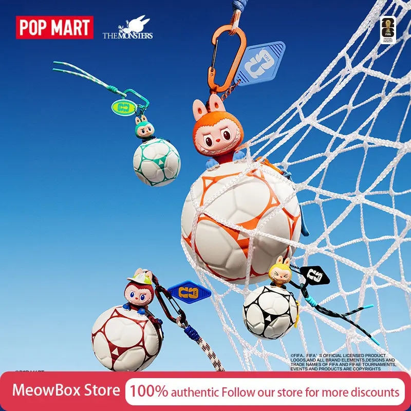 

Коллекционный брелок-подвеска Pop Mart Labubu The Monsters X FIFA Series Mini Football Bag Blind Box для коллекционеров игрушек и фанатов