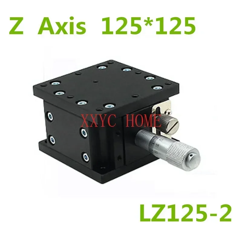 

Z Axis 125*125mm 5" Trimming Station Manual Lift Displacement Platform Heavy Load Double Guide Way Linear Stage Sliding Table