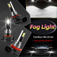 2x 20000LM H8 H11 Front Fog Lamp HB4 9145 H16JP H10 LED Bulb Fog Lights Canbus 5202 6000K White DRL Daytime Running Car Lamp 12V