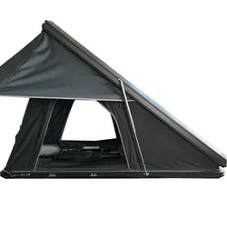 High Quality Aluminium Triangle Car Roof top Tent Hard Shell 4 Person Family Camping Rooftop Tent Hard shell