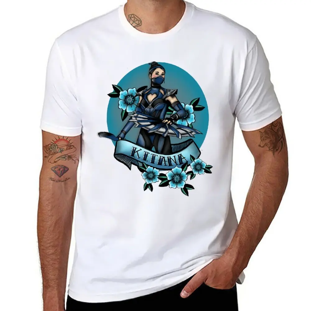 

Harajuku Kitana Mortal Kombat Old School Tattoo St T-shirt Sport Tees Cute Humor Graphic Fitness Eur Size