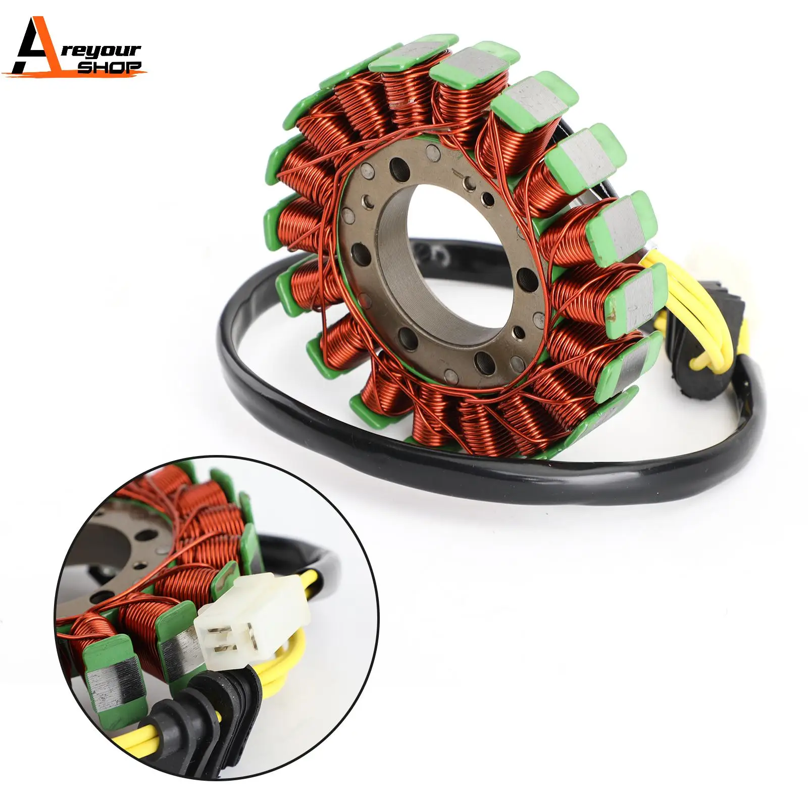 

Areyourshop for Honda VT250 Spada/Castel VTR250 Interceptor 1988-1990 VTZ 250 Alternator Magneto Generator Engine Stator Coil