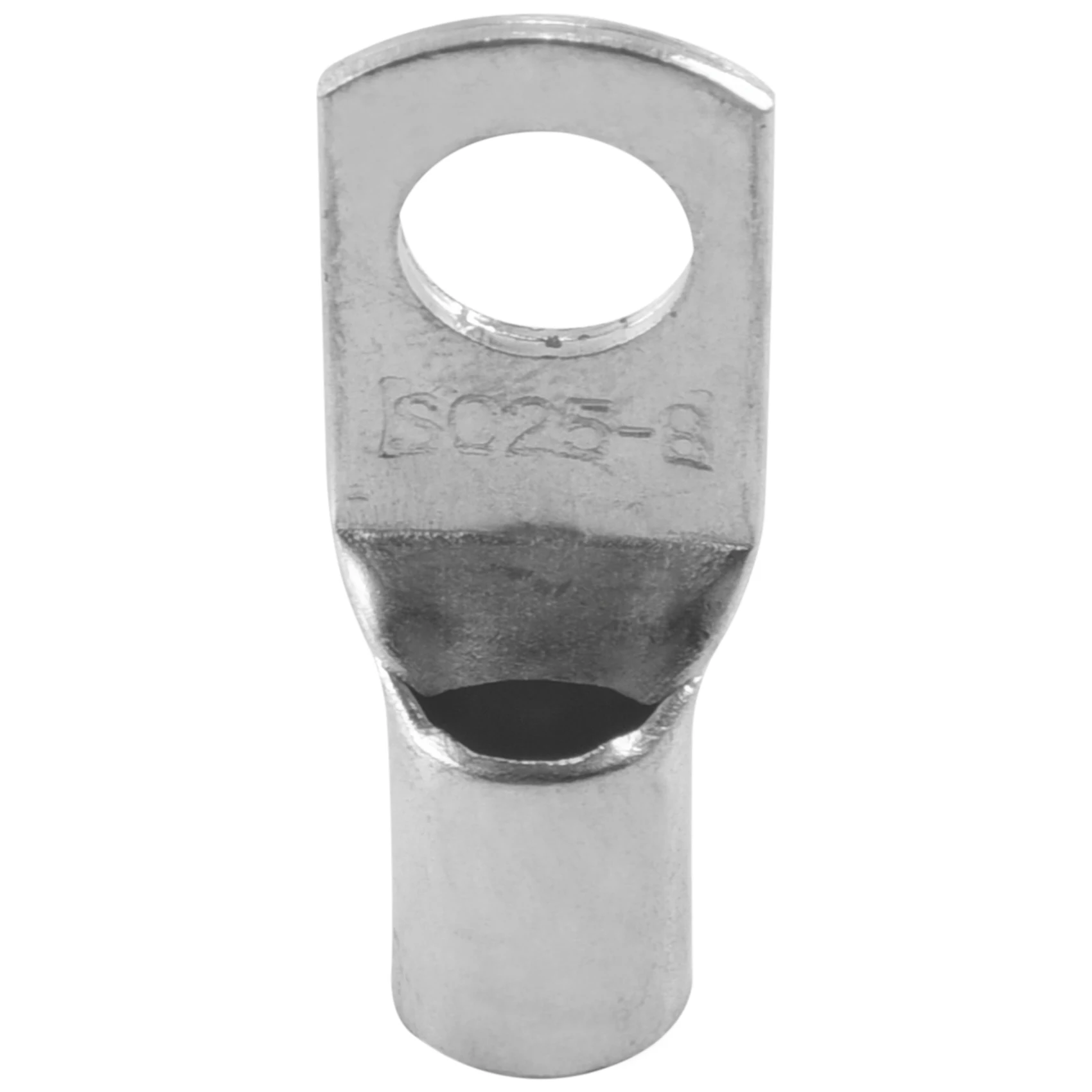 A49T 10 Copper Tube 25Mm x 8Mm Lug Battery Cable Welding Crimp Terminal Ring