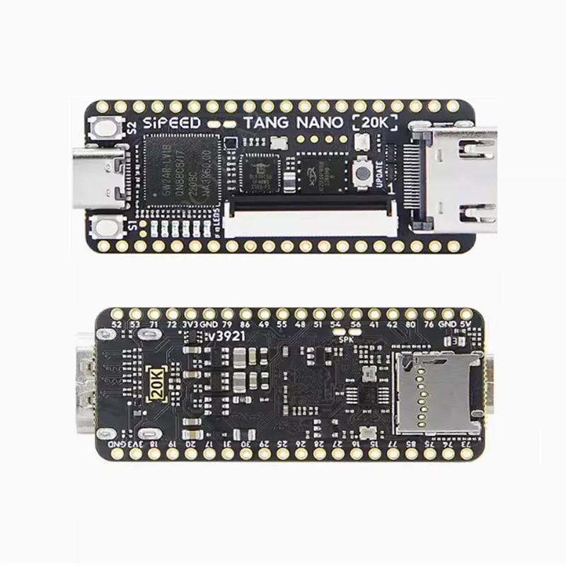 Imagem -05 - Sipeed Lichee Tang Nano 20k Placa de Desenvolvimento Fpga Risc v Emulador de Jogo Retrô de Código Aberto Linux Mini Gw2ar18 Goai Gowin