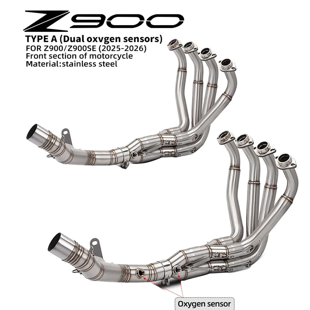 2017-2026 accesorios para moto original and 51mm Stainless Exhaust Fits For Z900 Ninja 900 Z 900 Front Middle Link Pipe