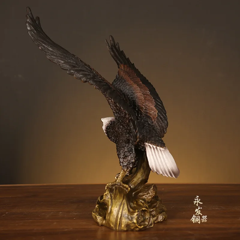 Dapeng Wings Eagle Full Brass Decoration Large Exhibition Hongtu Crafts Living Room Office Housewarming Store Opening Gifts