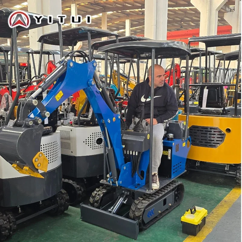 حفارات صغيرة 2 طن مخصصة 0.8 طن 1.2 طن 2 طن الصين حفارة هيدروليكية صغيرة مدمجة وغير مكلفة