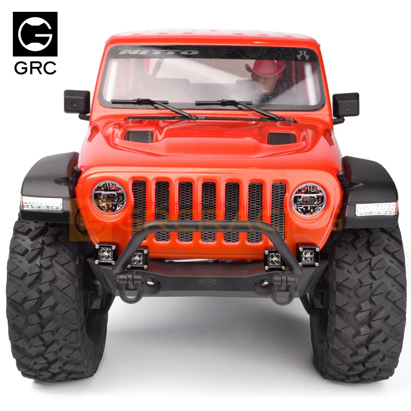 Ajrc 1/10 Crawler Remote Control Car Bumper Spotlight A-pillar Searchlight Roof Light Suitable For Trx4 Trx6 Axial Scx10 Yikong