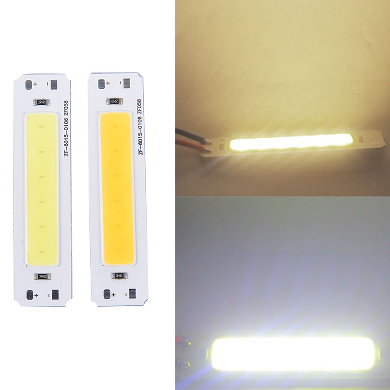  HOT 5V Input COB LED Bulb Strip Light Source For DIY USB Led Lighting 2W Bar Lamp Chip Warm Cold White 