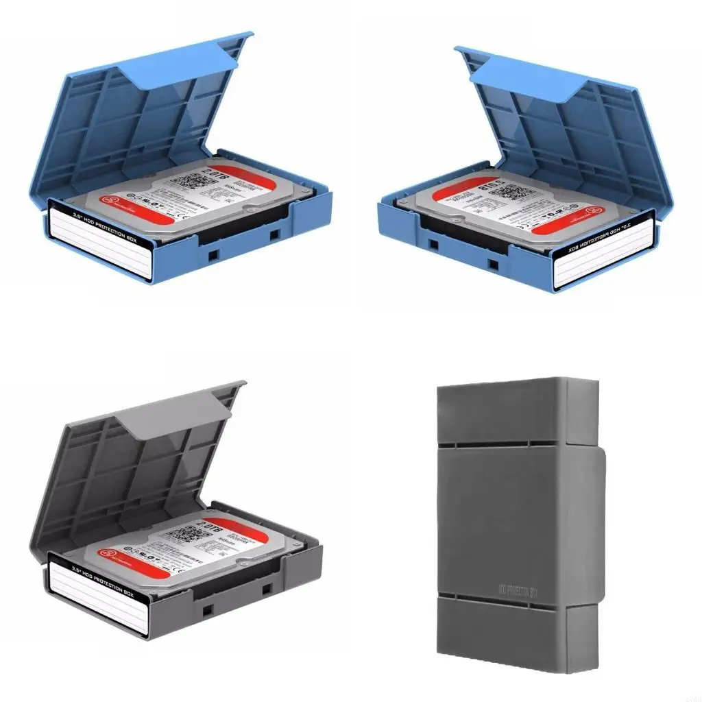  3.5Inch  Hard Drive Disk Case Enhances Shock Resistance Dustproof For IT Professional And Digital Disk Storage Box