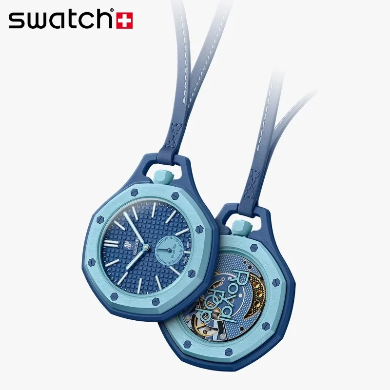 Swatch x Audemars Piguet Royal Oak Royal Pop Limited Edition Design-Inspired Light Luxury Pocket Watch SSX03L100N