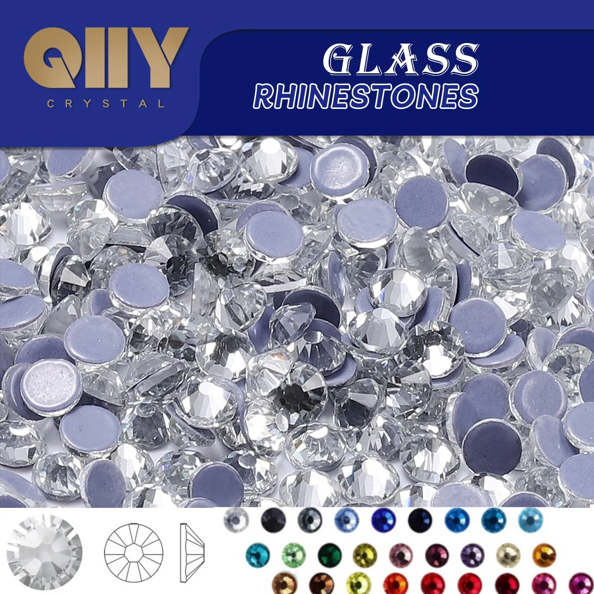 

Worthofbest Hotfix Rhinestone Setter High Quality Glass Rhinestones Boxed Package Crystal Set For Nail Art Crafts DIY Decoration