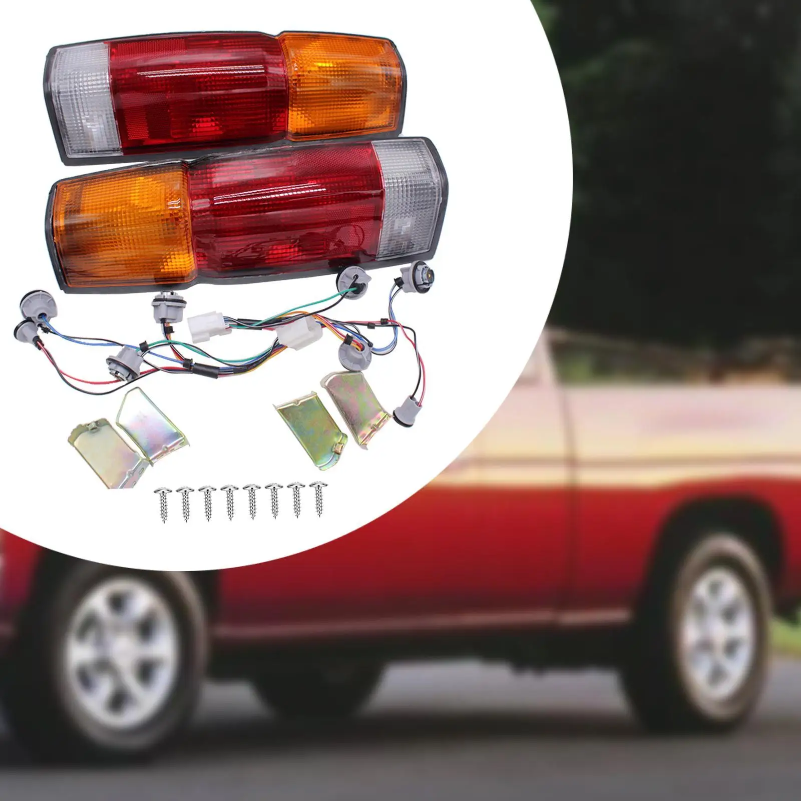 Tail Lights Set Spare Ni2800103 for Nissan D21 Hardbody Pickup 1986-94 Cars