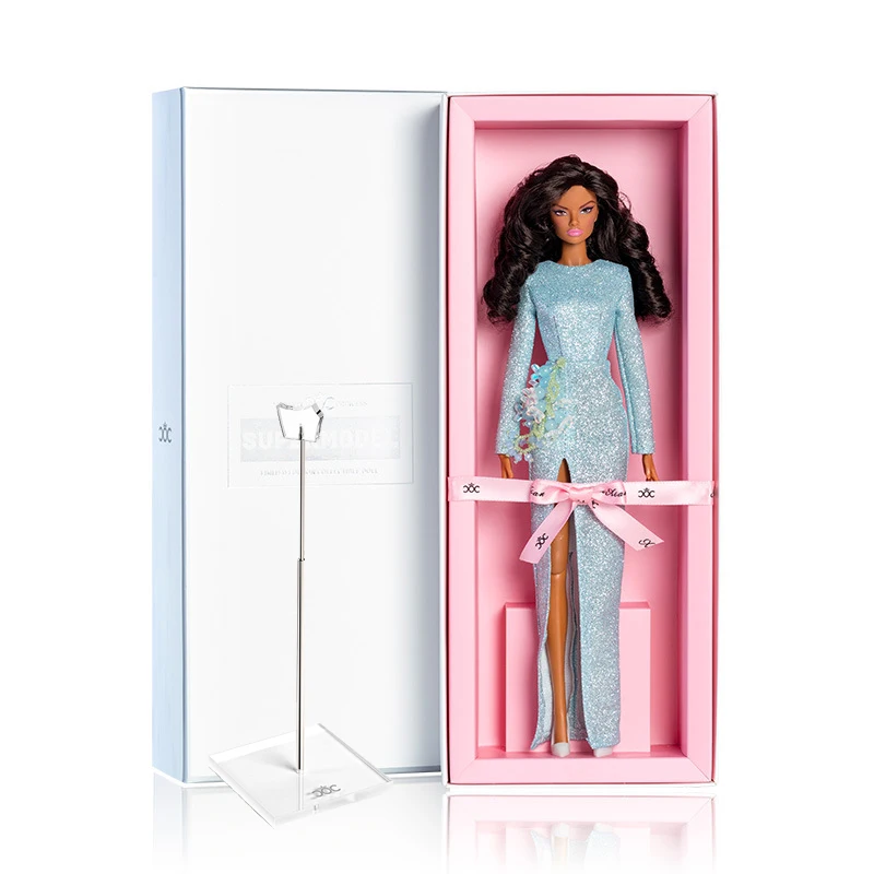 

32cm Supermodel Doll With Clothes With Doll Holder Suit Fashion Outfit Blue Dream Series Dress Up DIY Toys Collector Gifts Box