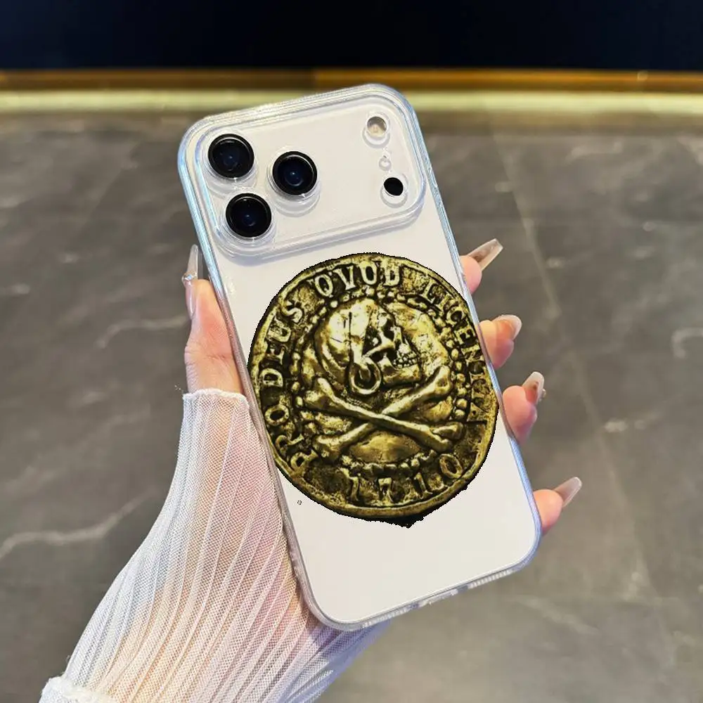 Custodia per telefono S-Sic Parvis M-Magna U-Uncharted iPhone 17,16,15,14,13,12,11 Pro,Max,Plus,X,XS,XR,SE4,E Mini Cover morbida trasparente