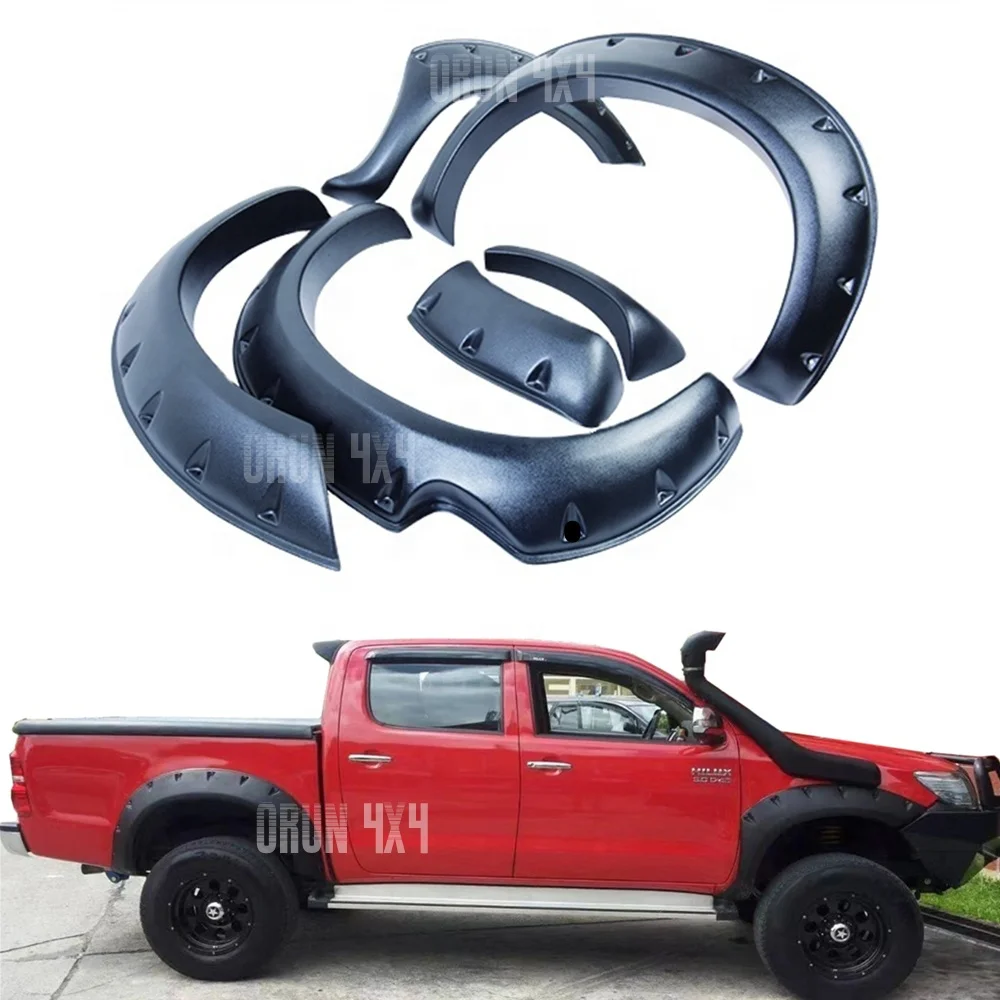 

Hot Sale Car Accessories Fender Flare for Hilux Vigo 2005-2011 ABS Textured Wheel Arch Flares