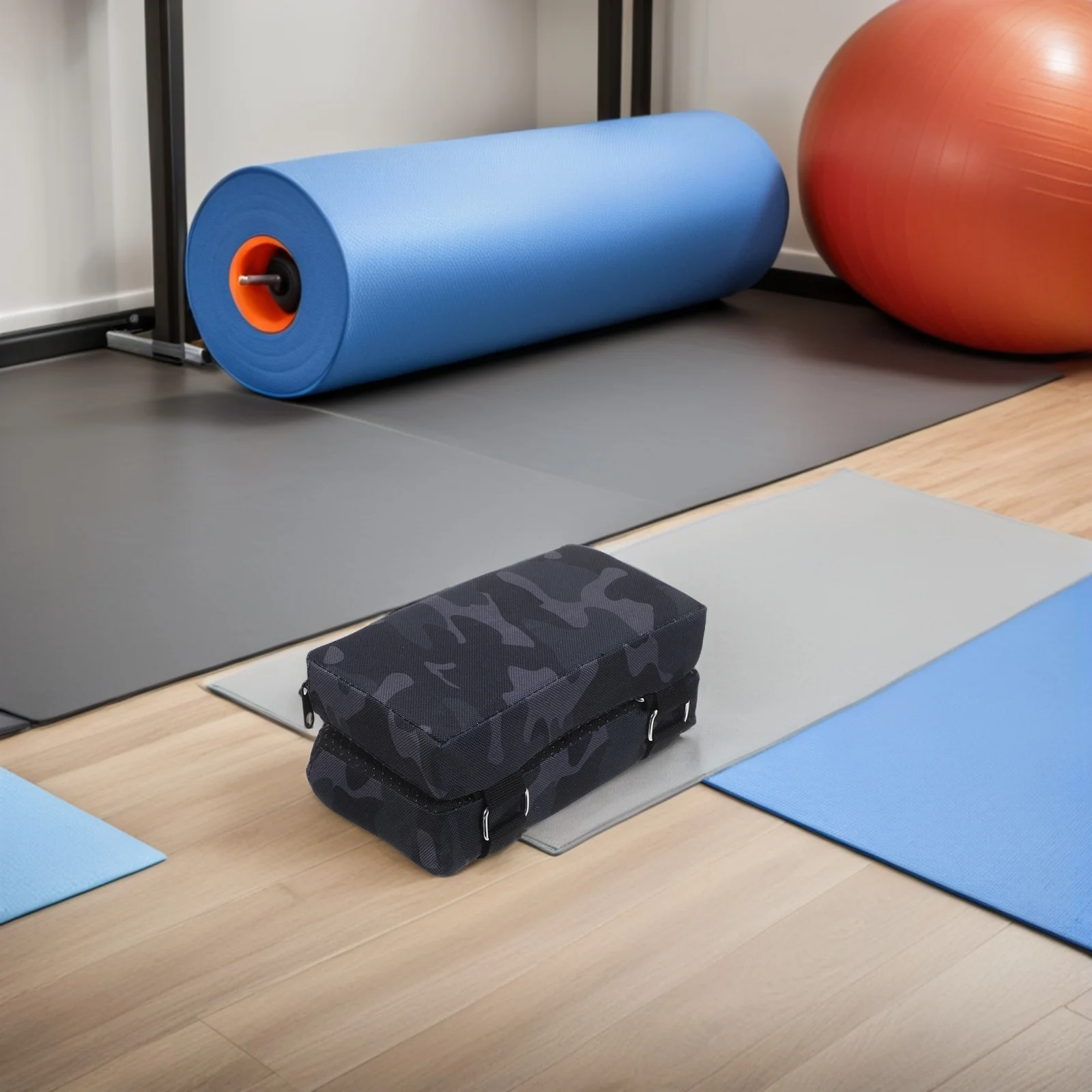 

1 Pair Deep Squat Machine Cushion Pad Non-Slip Adjustable Shoulder Support For Leg Press Hip Thrusts Camouflage Fitness