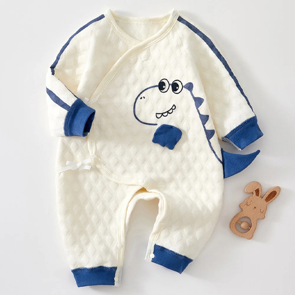 Unisex Newborn Clothes Autumn Winter Long Sleeve Baby Boy Jumpsuit 0-6 Months Hospital Baby Rompers For Girls