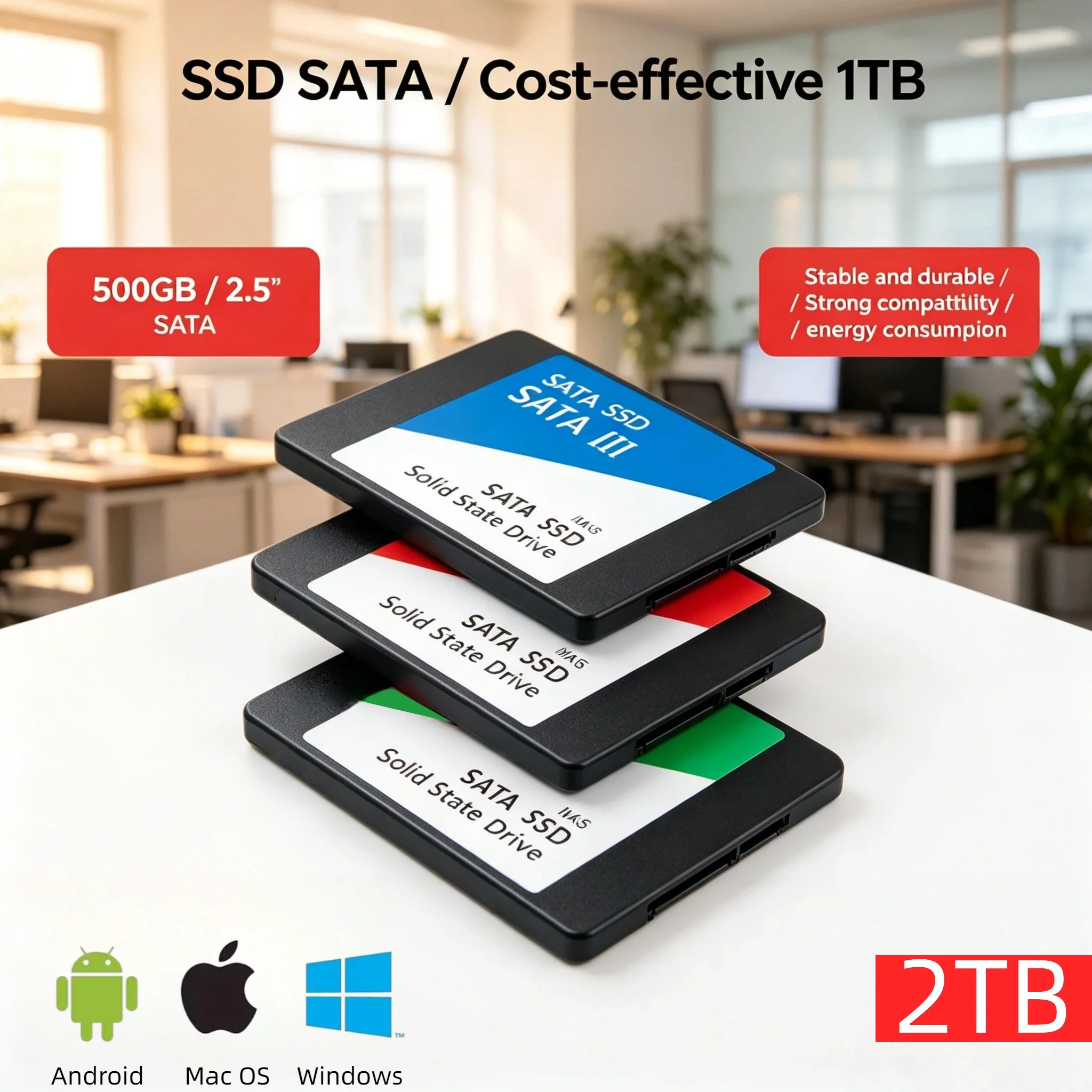 

2TB External SSD Portable SATA3 High Speed Solid State Hard Disk For Laptop PC Data Elite XPro Max Fast Backup Upgrade Drive
