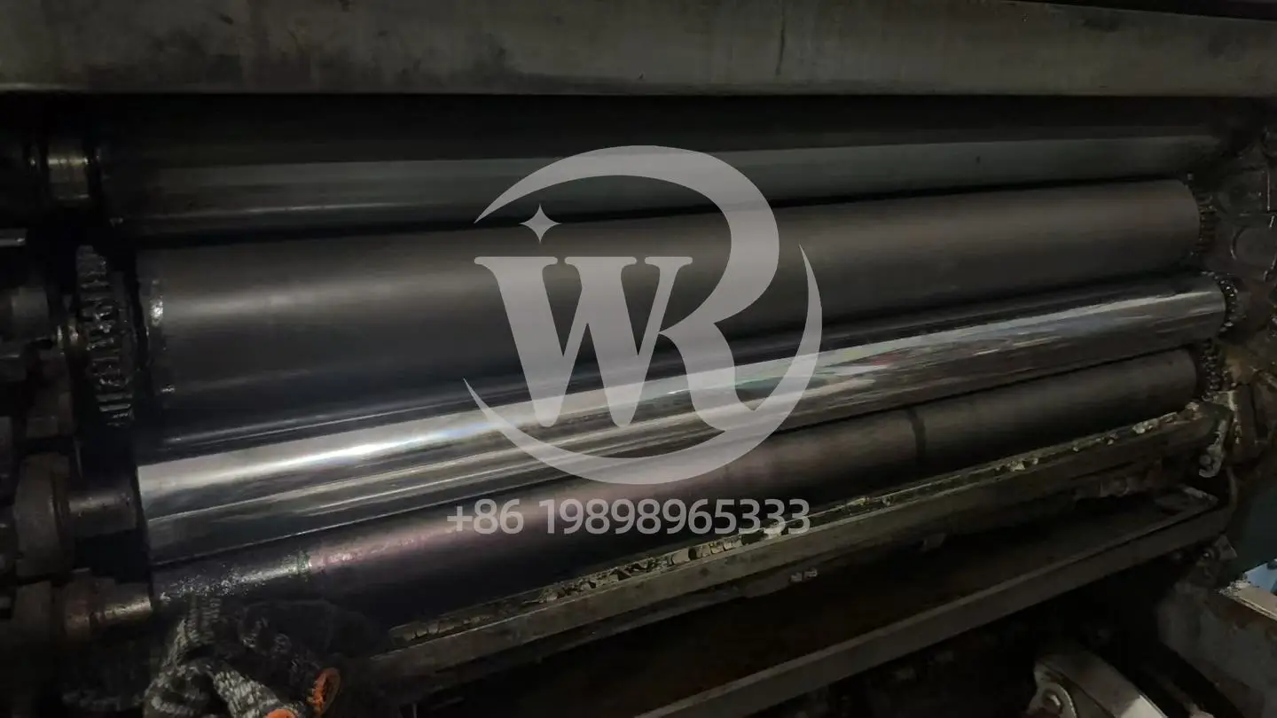 بكرة مائية أصلية مستعملة من KBA Rapida 74، أسطوانة مطلية بالكروم لأجزاء Kba 74 #2