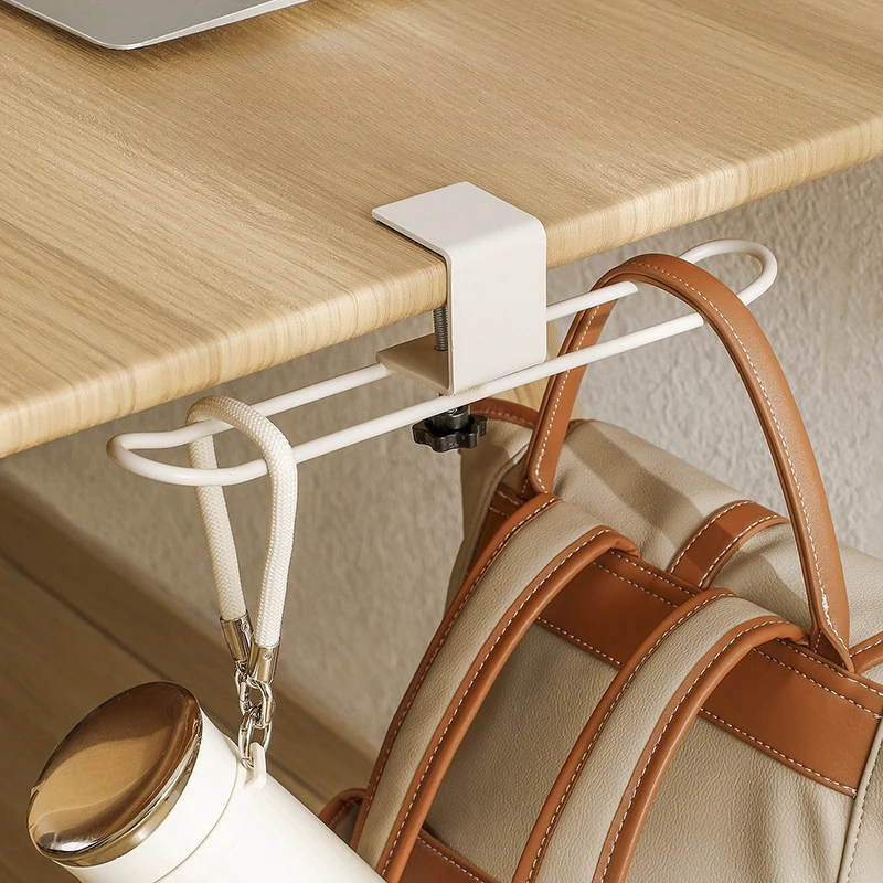 Bag Hook Non Punching Desk Side Hanging Bag Hook Multi Functional Office Desk Side Hanging Bag Hook Removable