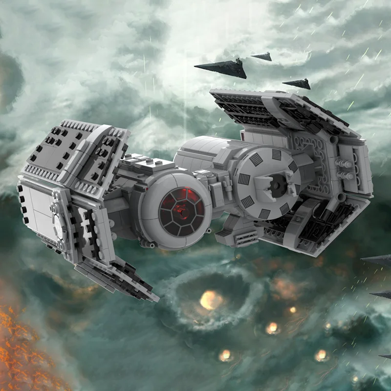 740 stücke MOC Imperial TIE Sa Taktische Bomber Stern Schlacht Modell Weihnachten Geschenke Bausteine Architektur Spielzeug Kreative Bildung