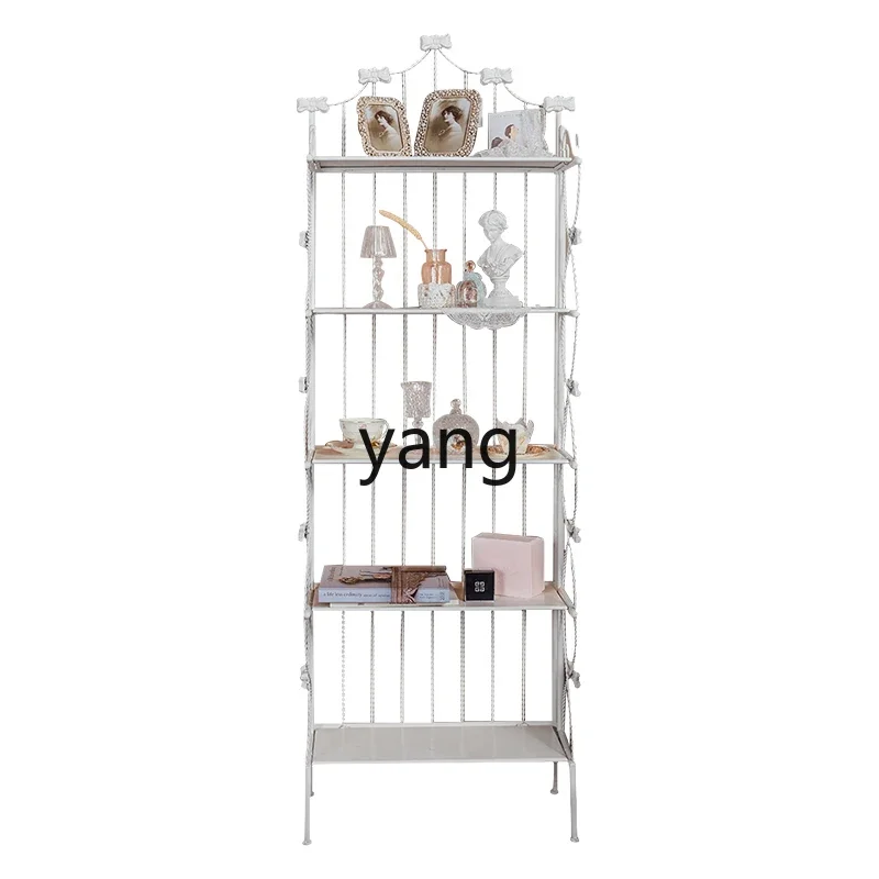 LMM old white five-layer floor rack three-layer desktop storage rack