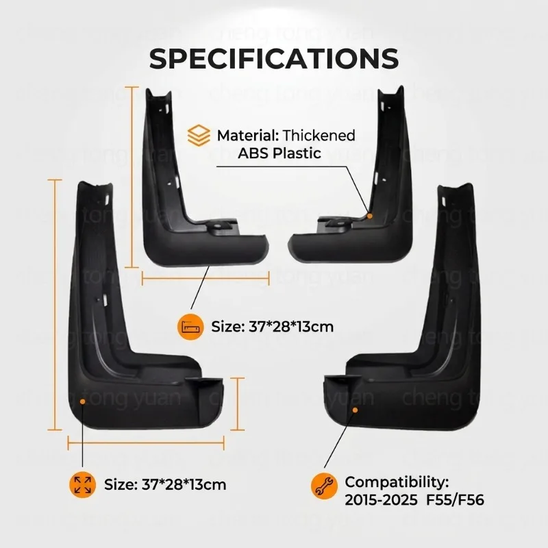 Mudguards FOR BMW MINI Clubman F55 3Door F56 5Door 2015-2025 Mud Flaps Exterior Styling Accessory Anti Splash Car Accessories