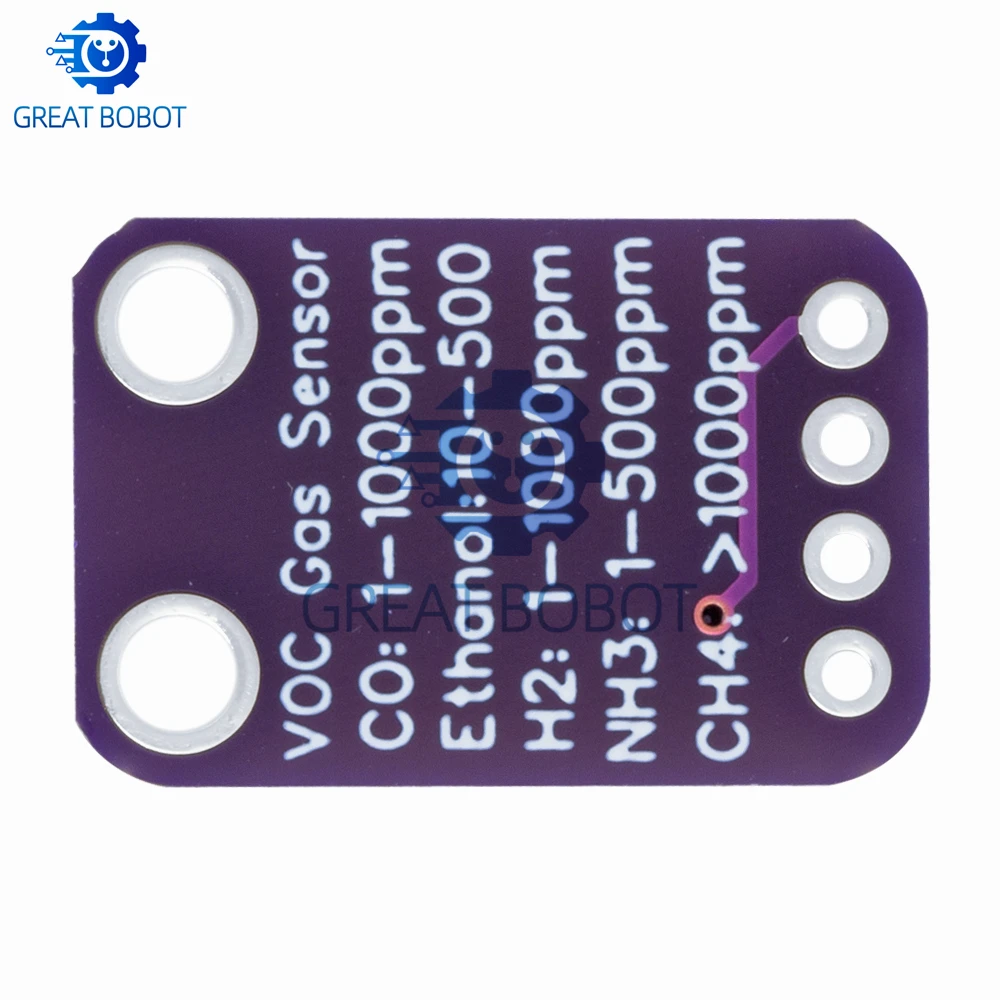 MICS‑5524 Air Quality Gas Sensor Module, DC 5V CO H2 Methane Ethanol Detector Board