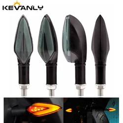 Moto Turn Signal Light Turn Flowing Arrows Led Motorcycle Indicator Lamp Warning Front Rear Taillight Blinker DRL LED Brake Ligh