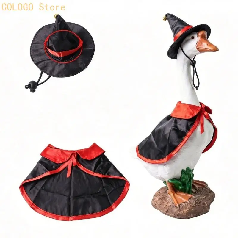 Doorway Bird Statue Outfit for Halloween Porch Display Styling D0LD